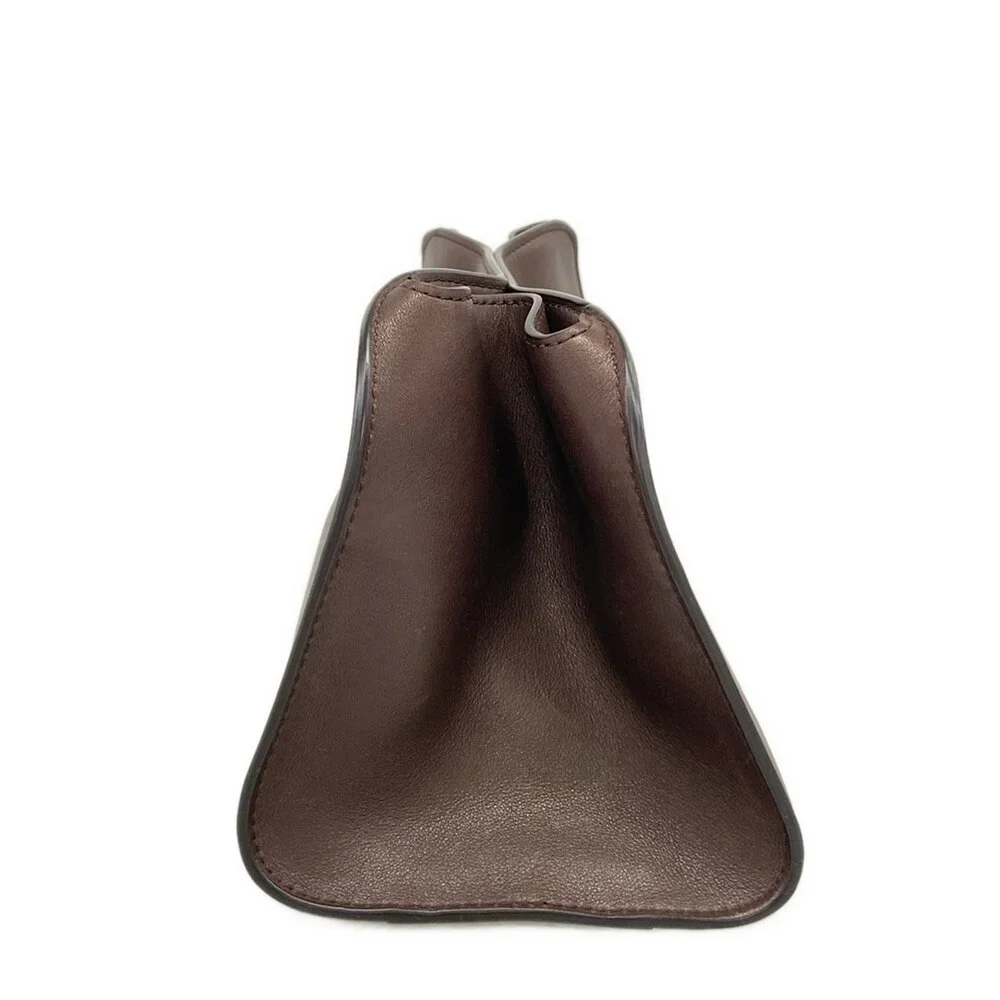 The Row Peggy Clutch Bag W1774 L72 CHESTNUT ANS (Dark Brown) - Picture 4 of 16